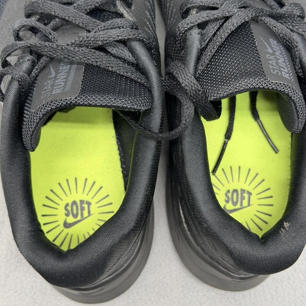 Nike Star Runner 2 GS Triple‎ Black Kids Size 4y AQ3542-003